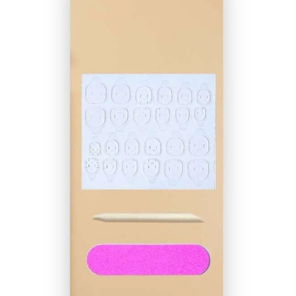 NIB 24 pcs Long Coffin Fake Nail & 1pc Nail File & 1 sheet Tape - Picture 8 of 9